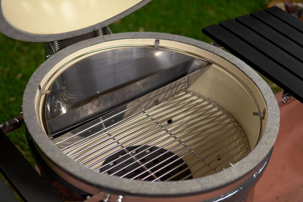 Керамический гриль Slow ‘N Sear Deluxe Kamado, 57 см, дымчатый