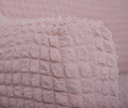 Чехол Модерн на угловой диван с выступом слева, цвет Пудра