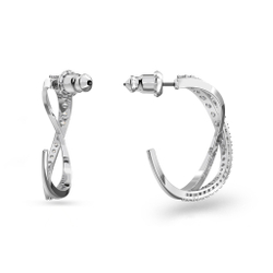 TWIST: серьги MINI HOOP CZWH/RHS