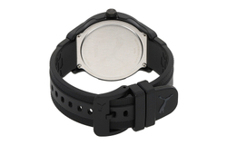 PUMA Reset Series Wrist Watch Quartz Movement Rubber Strap 43mm Black Dial Men"s Watches P5004 BLACK