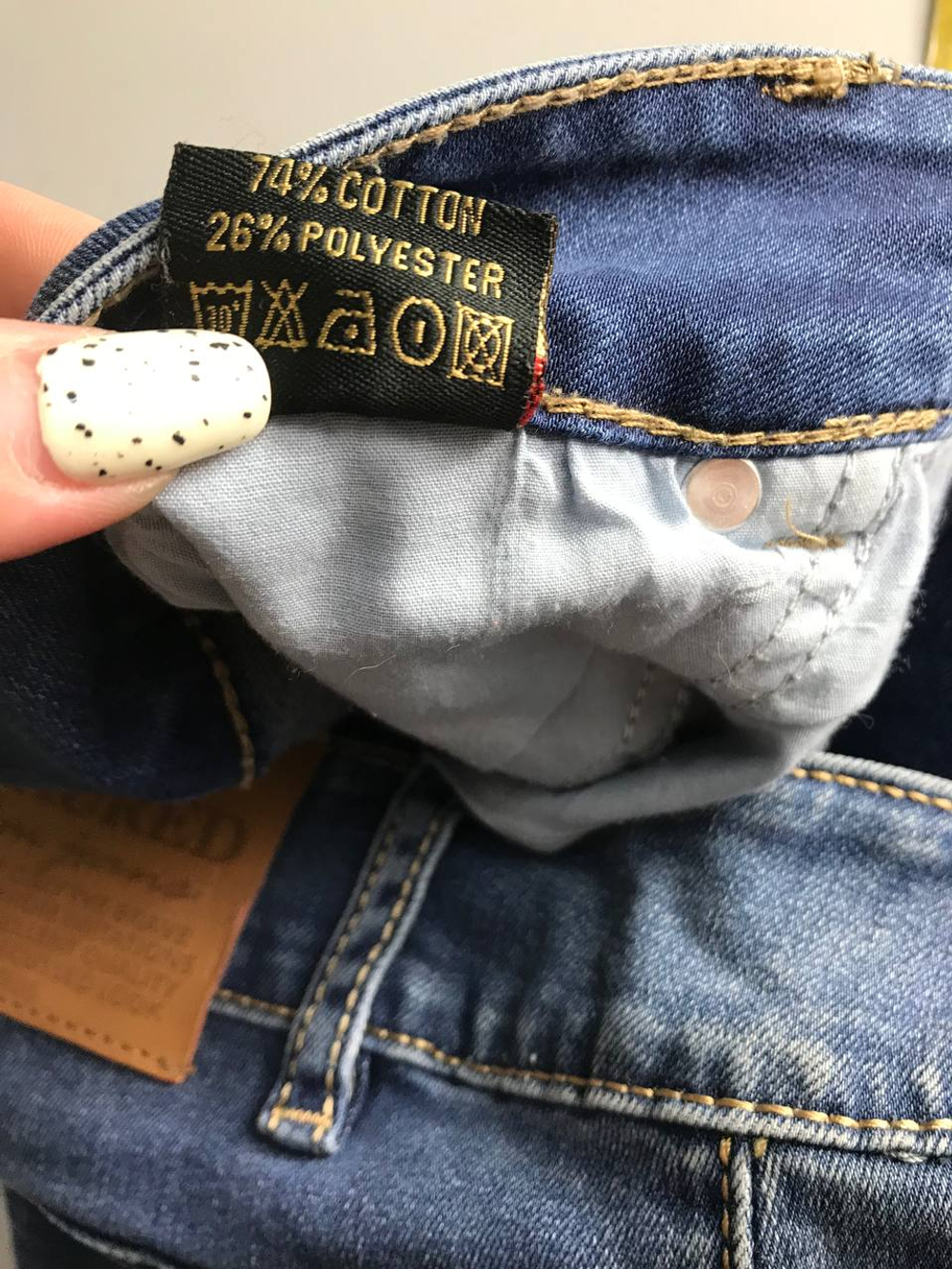 Джинсы свободного кроя, маркировка 34, визуально на 40 размер