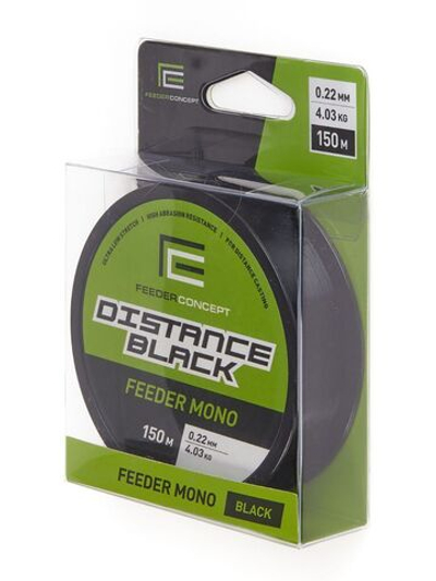 Монофильная леска для рыбалки Feeder Concept Distance Black 150/022