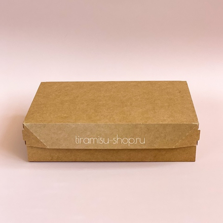 Коробка для  десертов, крафт 23х14х6 см
