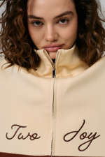 Джемпер на молнии "Cream Line"