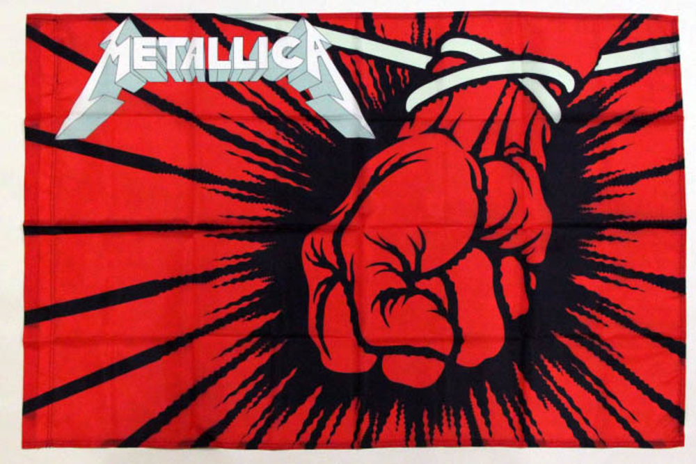 Флаг Metallica St.Anger ( кулак )