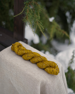 Носочный твид "Горчица" 50 г