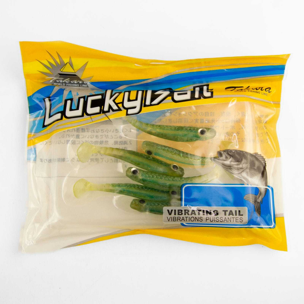 Твистер Takara LuckyBait 5107, 7.5см, 3.6гр (6шт/уп)
