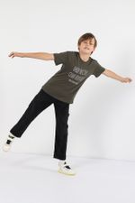 Фуфайка (футболка) для мальчика Кэш-2 Виотекс ХАКИ