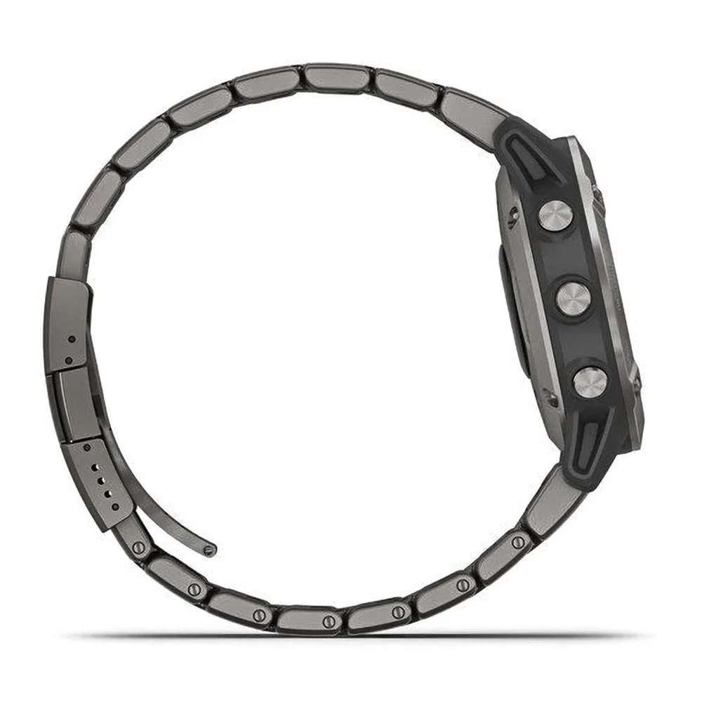Спортивные наручные часы Garmin Fenix 6 Sapphire титановый с титановым браслетом 010-02158-23