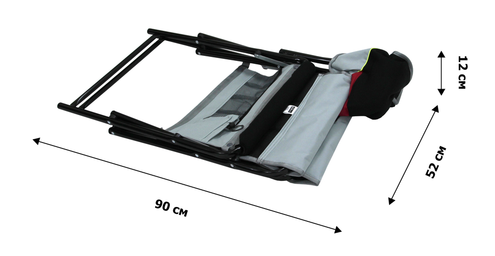 Кресло складное Хаусхальт ННС2/R арт.ННС2/R (2 шт в упаковке (каркас черный, ткань красная (винный))
