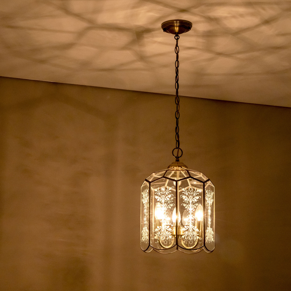 Citilux Витра-2 CL442230 Люстра подвесная витражная Бронза