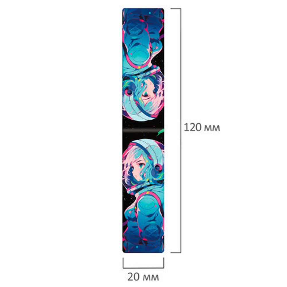 Закладки для книг МАГНИТНЫЕ, "АНИМЕ", комплект 12 штук, 60x20 мм, FUNSTER (ФАНСТЕР), 116655