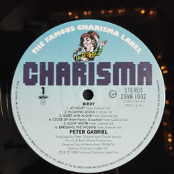 Винтажная виниловая пластинка LP Peter Gabriel Birdy (Japan 1985) (Obi)