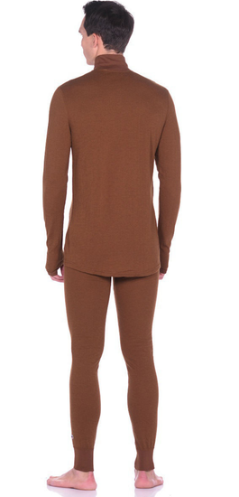 Фуфайка мужская коричневая с высоким воротом GUAHOOO UTDOOR HEAVY 22-0600N