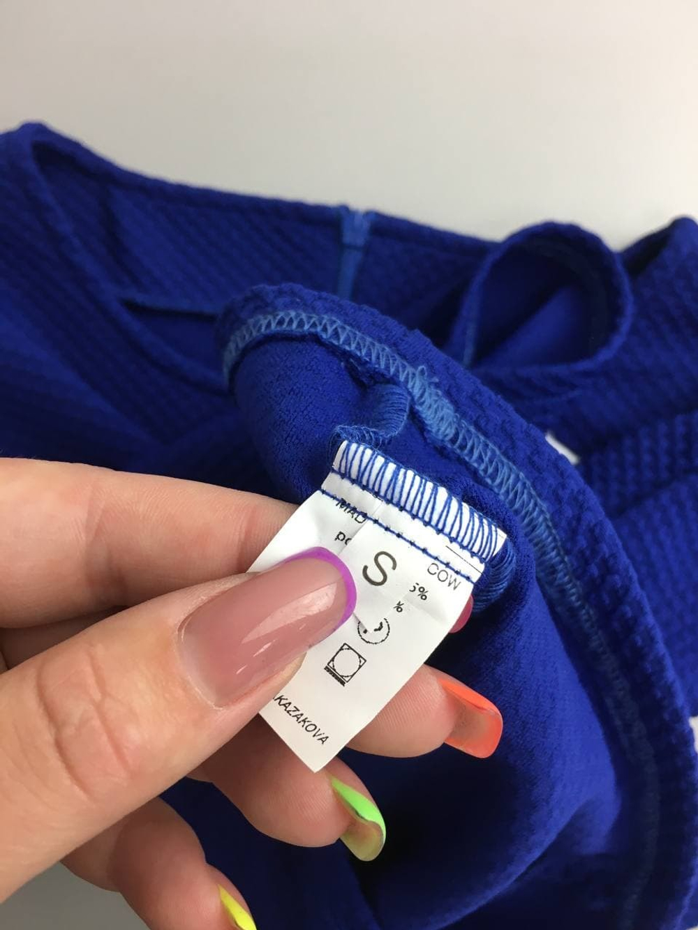 Топ Alexandra Kazakova с коротким рукавом синий 44 размер, новый