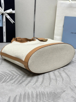 Prada Linen Tote Bag 28 cm