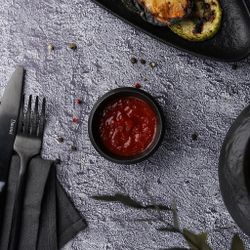 Соусник 50 мл d 6,7 см h3,4 см круглый Smooth Black Raw Stellar P.L. Proff Cuisine [10]