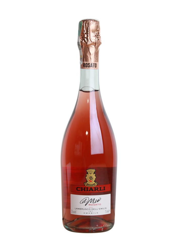 Вино игристое Lambrusco IL Mio Rosato розовое полусладкое 7,5% 0,75л