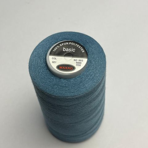 Нитки 50/2 5000 ярд 100% п/э, цвет 521
