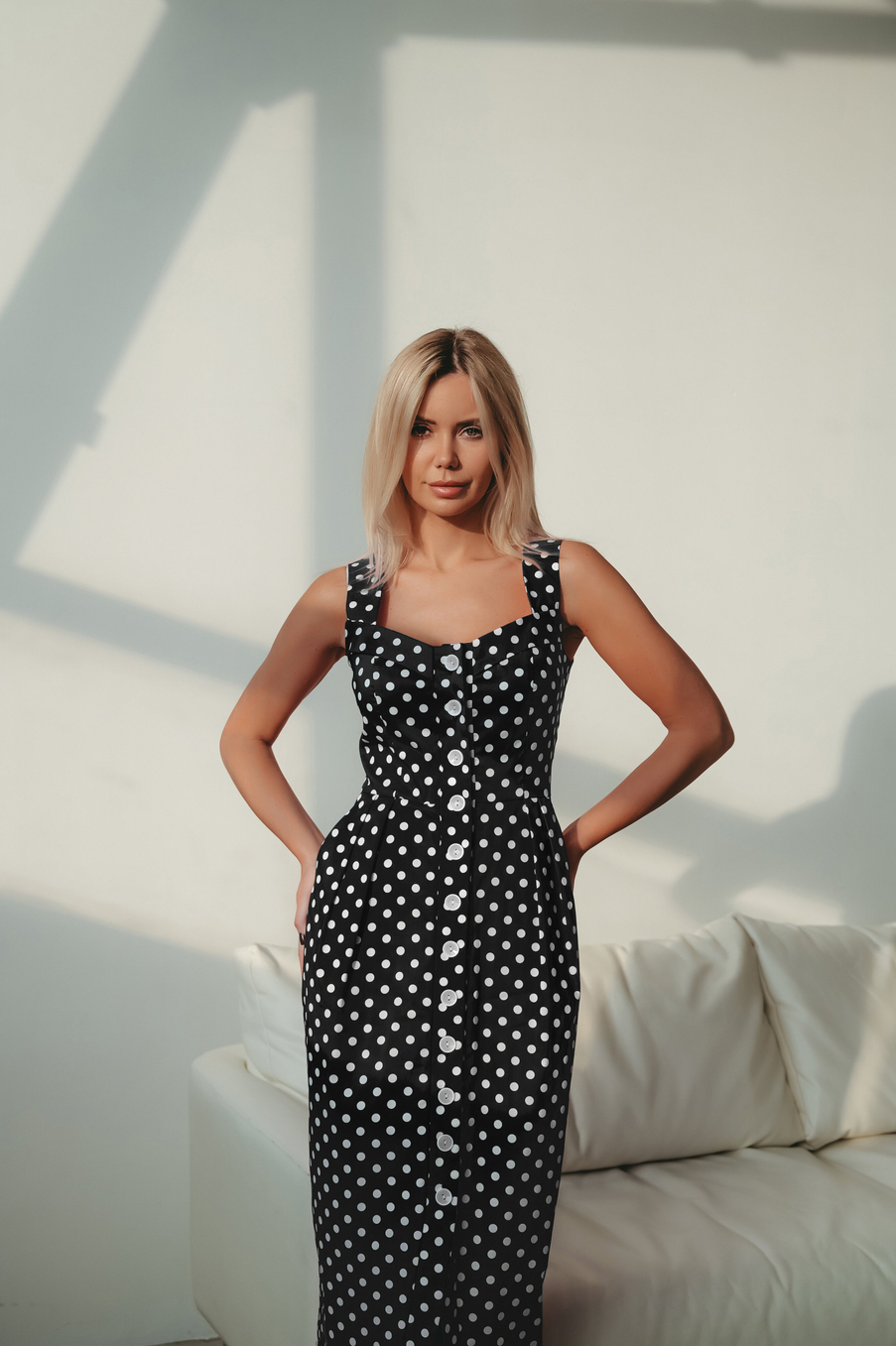 Платье сарафан на бретелях