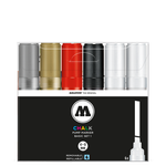 Набор маркеров Molotow CHALK - 6шт Basic-Set (4-8 мм)
