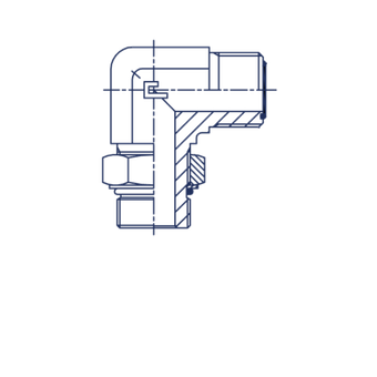 Штуцер FMA90 D16 ORFS 1 - UNF 7/8