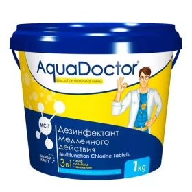 AquaDoctor MC-T - Таблетки для бассейна хлорные 3 в 1 - по 20гр - 1кг