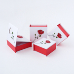 Картонный футляр «Флора» для серёг и подвески