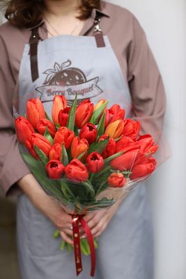 Букет "Тюльпаны микс" 25 штук