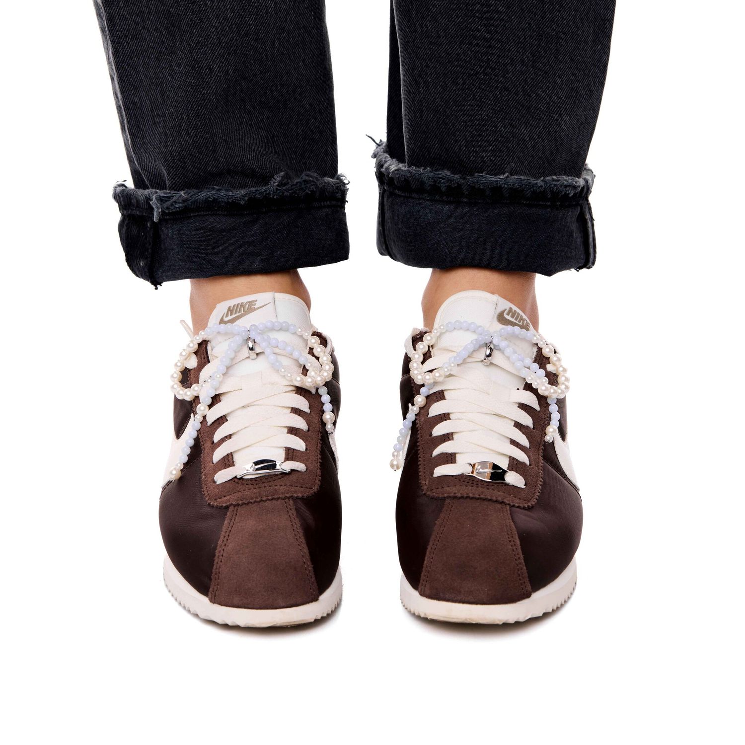 Подвеска на обувь Super Sneakers Bow - Blue Agate