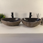 Раковина из речного камня ПАРА! RS-65485 49*33*15 0865