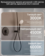 Умное зеркало с подсветкой "Лунария"