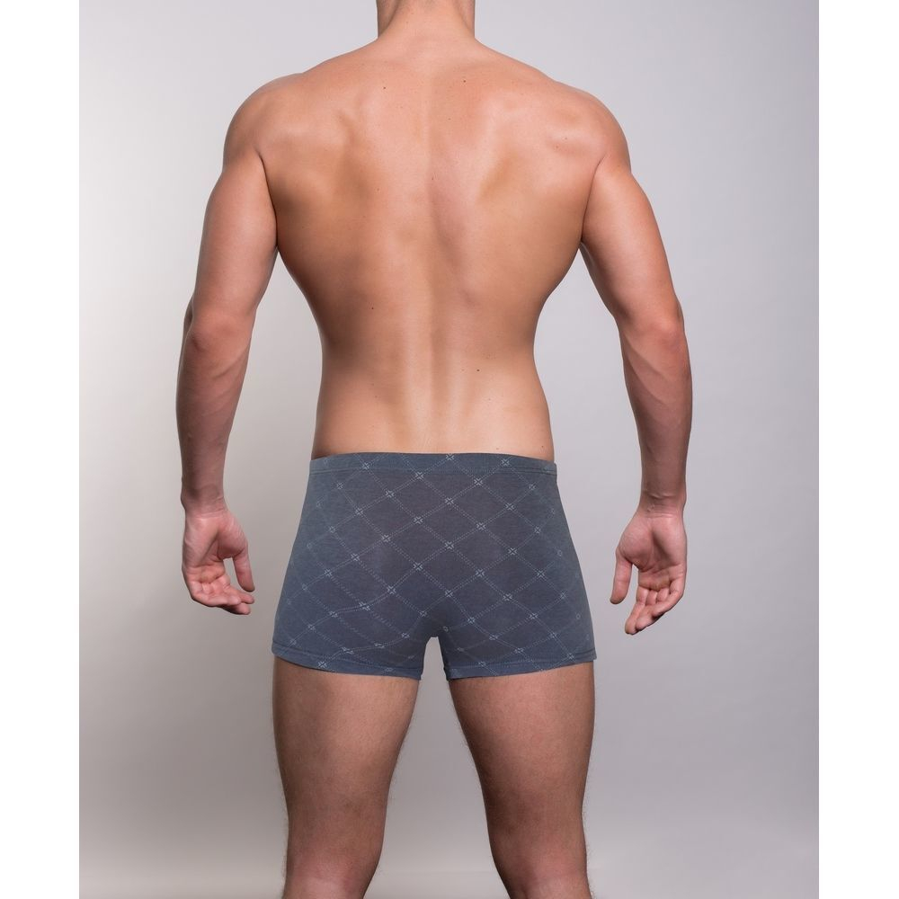 Мужские трусы боксеры темно-серые с узкой резинкой Salvador Dali SD1104-2