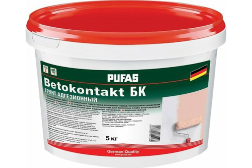 ПУФАС Грунтовка Бетоконтакт для внутрен. работ мороз. (5кг=3,06 л)