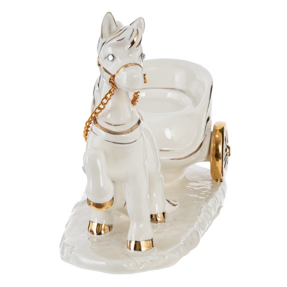 GAEM Фигурка декоративная "Лошадка" с подсвечником, D свечи 3,5 см, L16,5 W7 H12 см