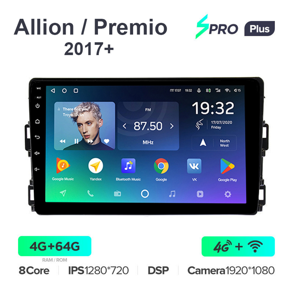 Teyes SPRO Plus 10,2"для Toyota Allion 2017+