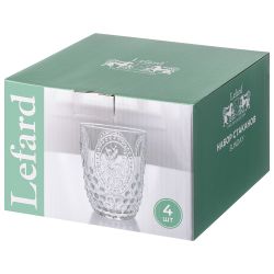 НАБОР СТАКАНОВ ДЛЯ ВОДЫ/СОКА "SUNDAY" 4ШТ/280 МЛ