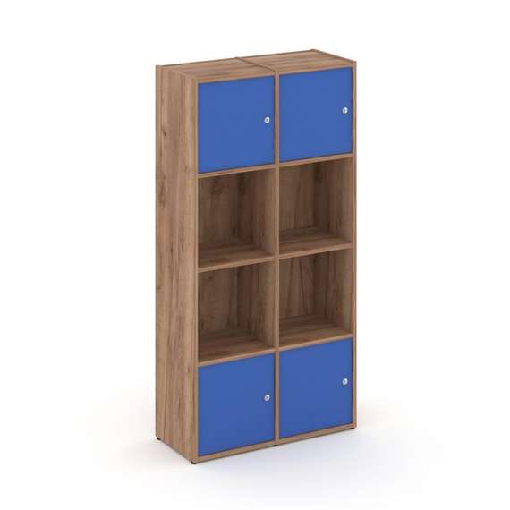 Locker plus Комплект №5 LK.K-005 Дуб Табак/Синий 798*350*1593