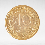 France, 10 Centimes 1988, VF