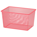 Сетчатый ящик для хранения IKEA TROFAST (ТРУФАСТ), Светло-красный, 42x30x23 см