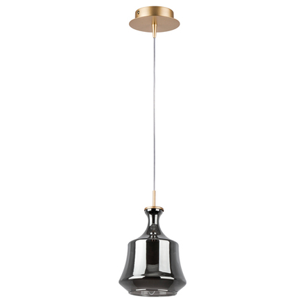808028 Подвес FORMA 1х10W (led) E14 ШАМПАНЬ/ДЫМЧАТЫЙ