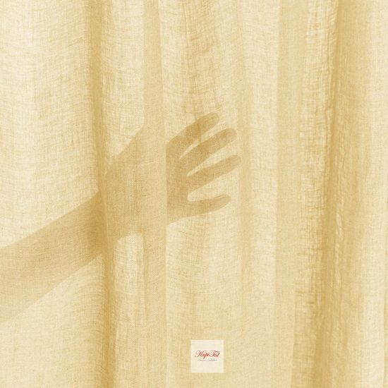 Легкие шторы под лён Селинен (персиковый)