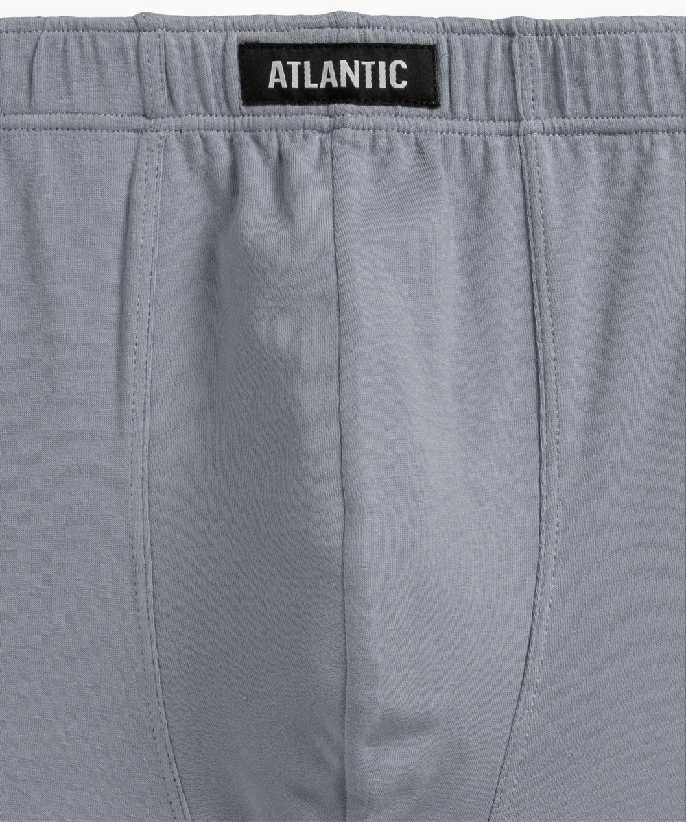 Мужские трусы шорты Atlantic, набор из 5 шт., хлопок, серые + графитовые + черные + изумрудные + эспрессо, 5SMH-002
