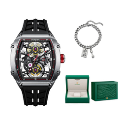 STARKING Eagle Strikes The Sky Collection Automatic Mechanical Movement Silicone Strap Watch Men"s Watches