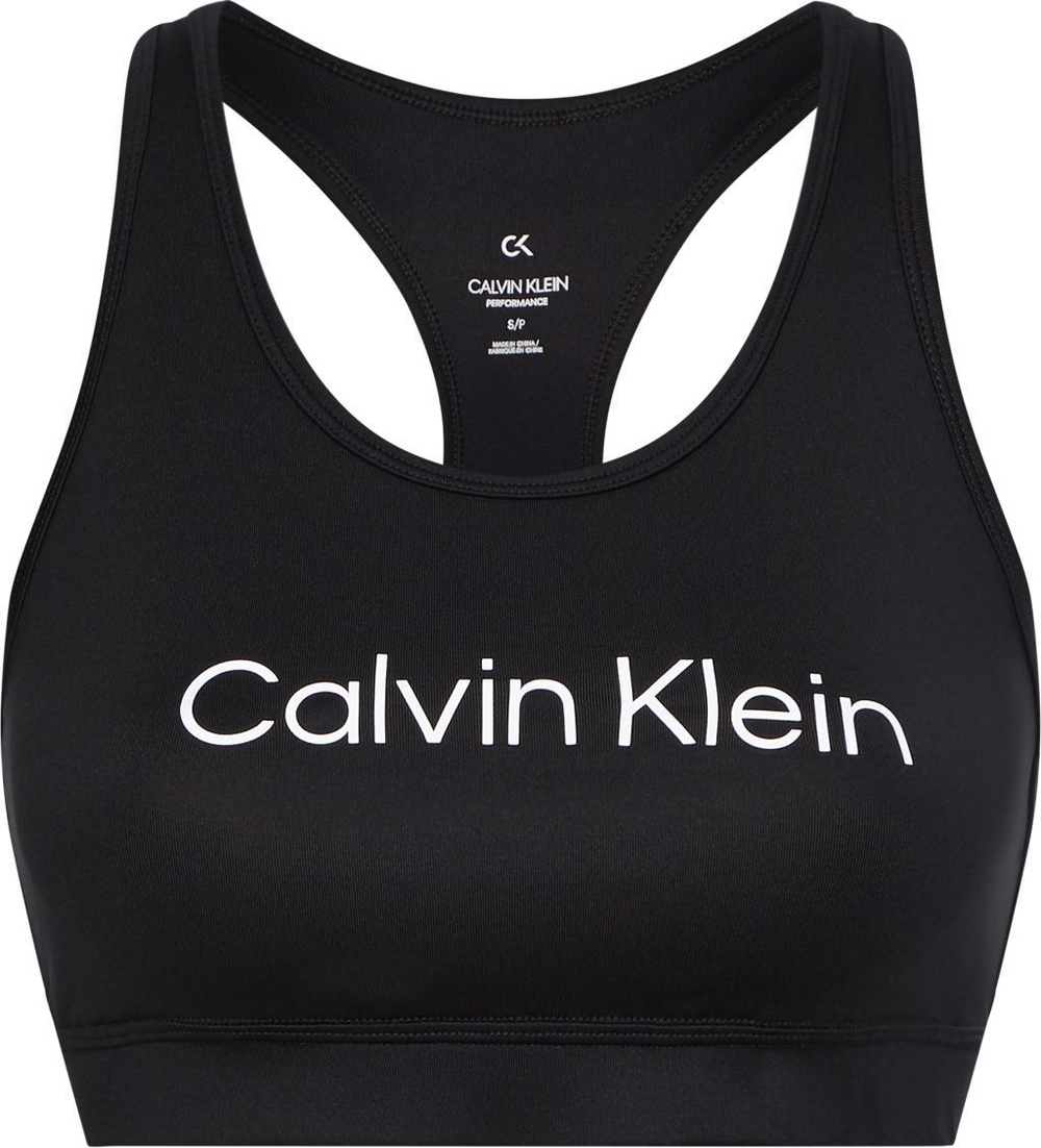 ТОП теннисный Calvin Klein Medium Support Sports Bra - черный