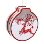 Банка жестяная 200мл 11,2*12,2*4см «Олень» двухсторонняя