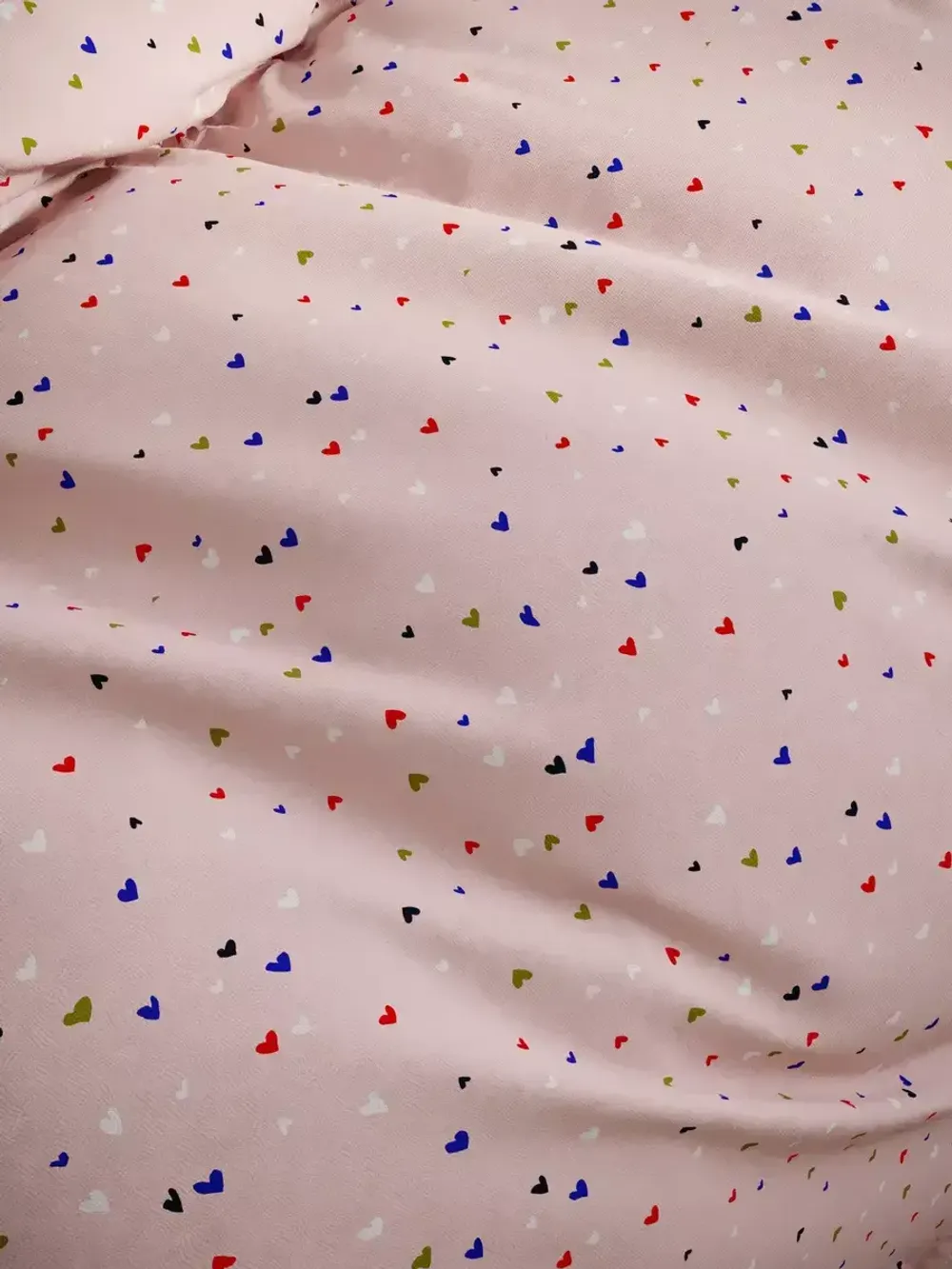 Наволочка комплект 2шт перкаль Сказка "Сердечки" 45х45 см на молнии