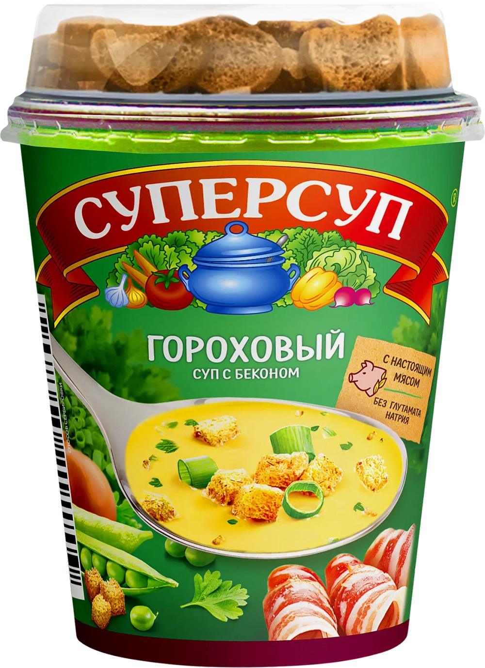 Суп Суперсуп Гороховый с беконом и гренками 45г