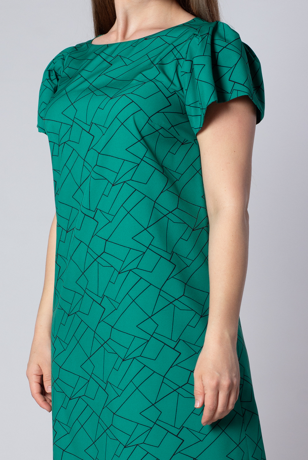 Платье женское 2572ЛПБ, графика #176Гри052572ЛПБ