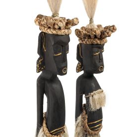 Decor and Gift 99-445 Статуэтка «Асматы» набор из двух (албезия, о.Бали)